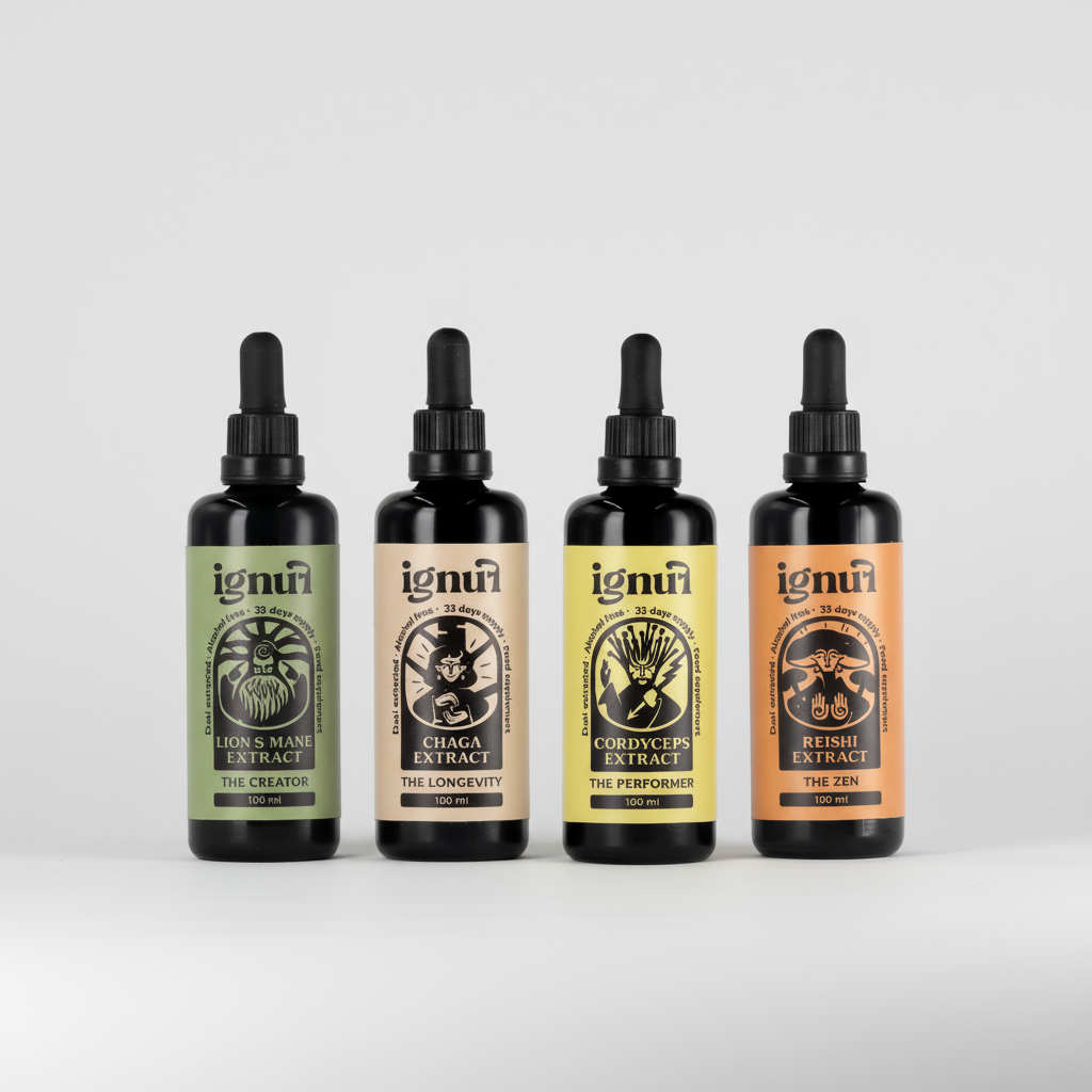 “THE QUATTRO SET” Mushroom Extract