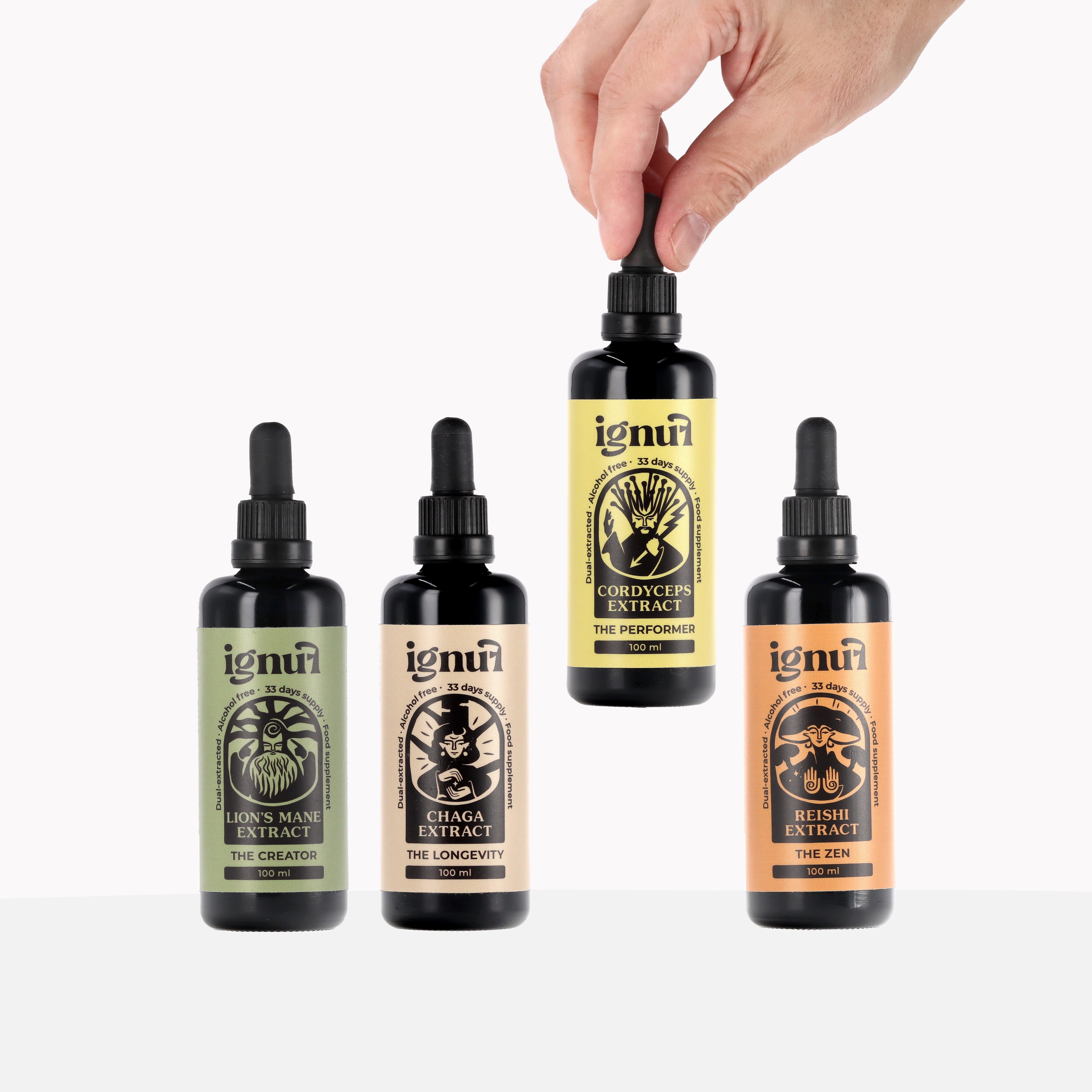 “THE QUATTRO SET” Mushroom Extract